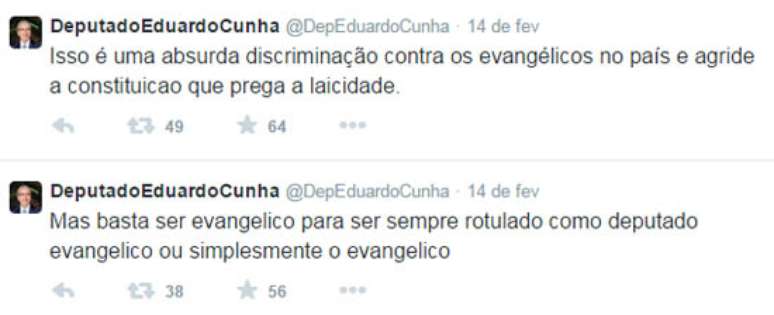 Renan e Cunha esbanjam simpatia. Pelo menos no Twitter