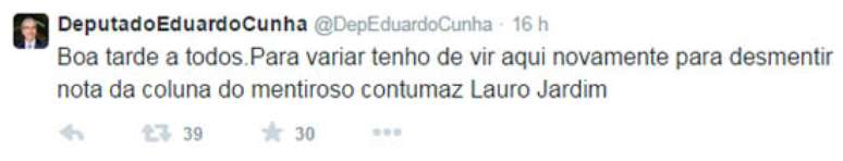 Renan e Cunha esbanjam simpatia. Pelo menos no Twitter