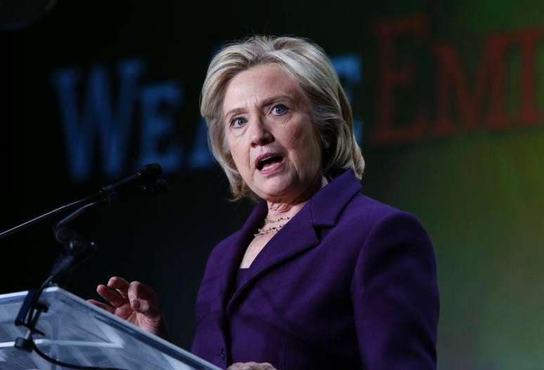 Hillary Clinton durante discurso em jantar de gala em Washington. 03/03/2015