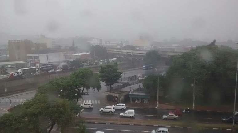 <p>Choveu forte na capital paulista, nesta sexta-feira</p>