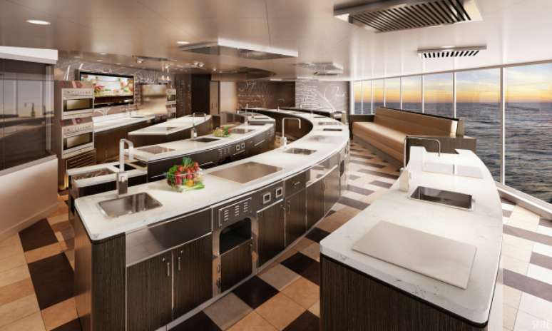 Culinary Arts Kitchen é nova atração de navio luxuoso
