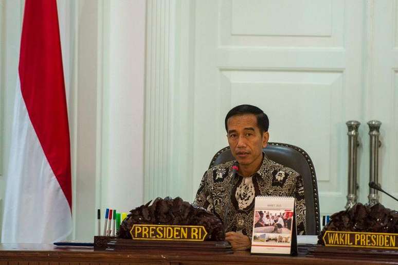 <p>Presidente da Indonésia, Joko Widodo, durante encontro em Jacarta</p>