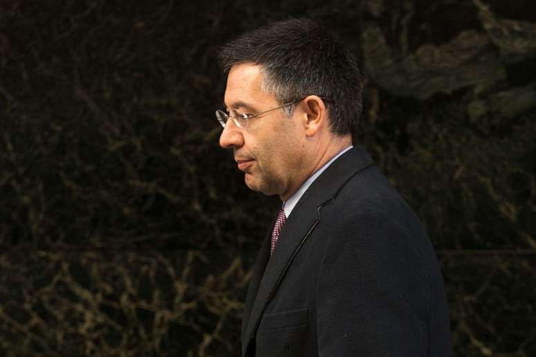 <p>Presidente do Barcelona, Josep Mar&iacute;a Bartomeu, teve pedido de transfer&ecirc;ncia do processo negado</p>