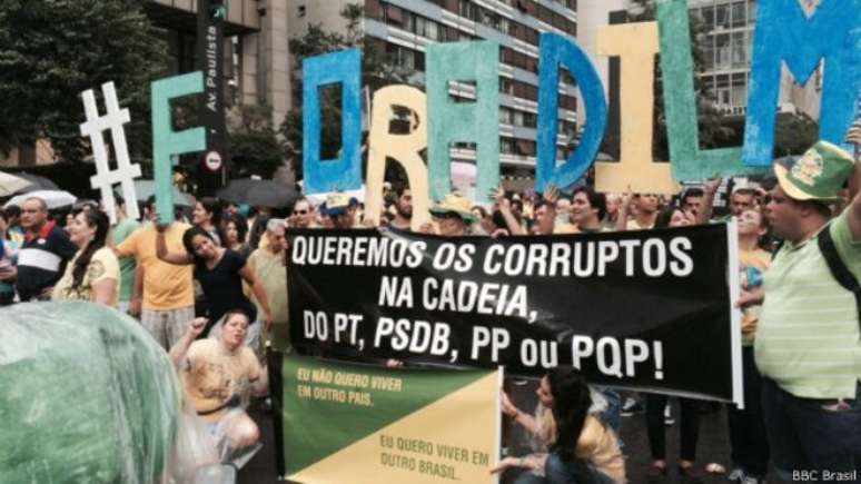 Protestos pelo Brasil criticaram o governo Dilma