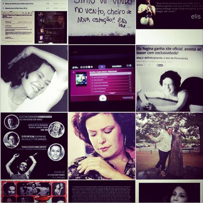 Maria Rita postou montagem com fotos da mãe, a cantora Elis Regina, que faria 70 anos hoje