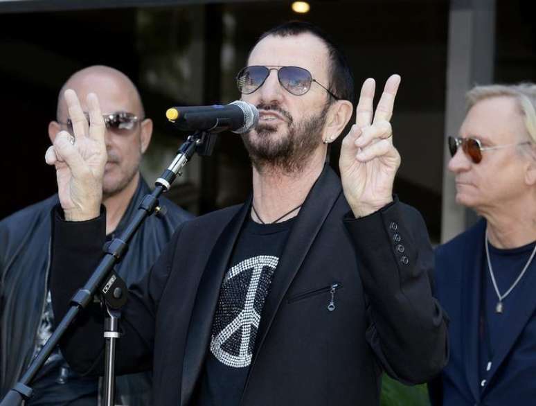 Ringo Starr durante evento em Los Angeles. 07/07/2014.