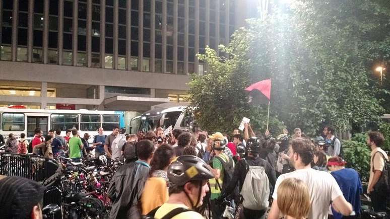 Grupo protesta contra a decisão da Justiça sobre as ciclovias na capital paulista