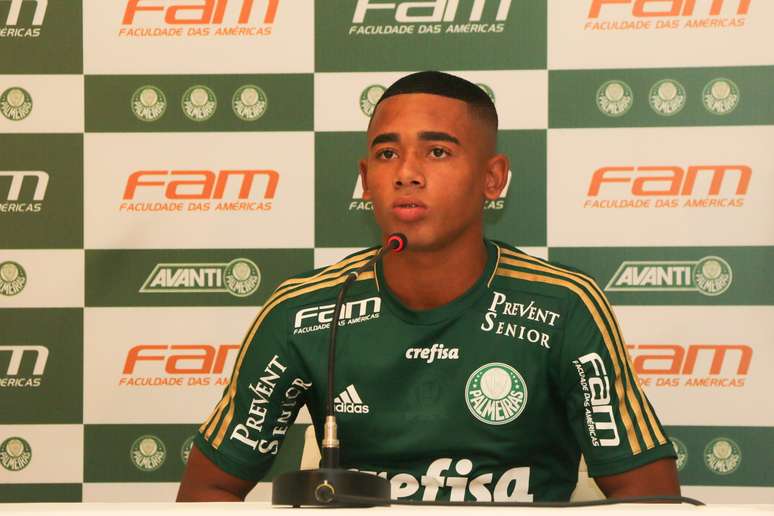 <p>Gabriel Jesus vai defender Seleção Sub-20, informa Palmeiras</p>