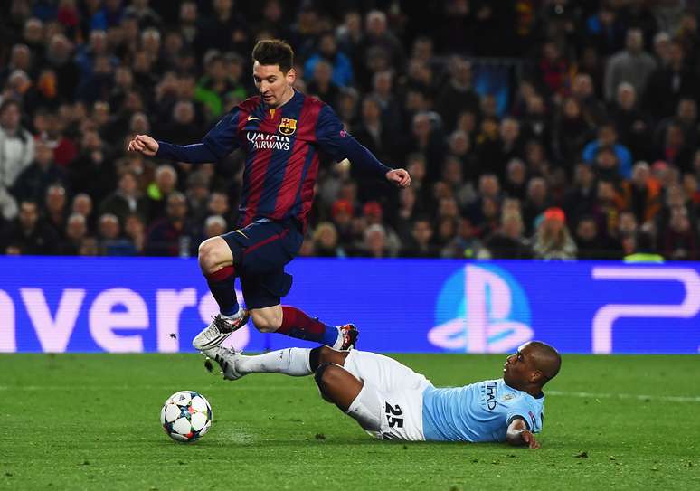 <p>Messi foi o grande destaque do Barcelona contra o Manchester City</p>
