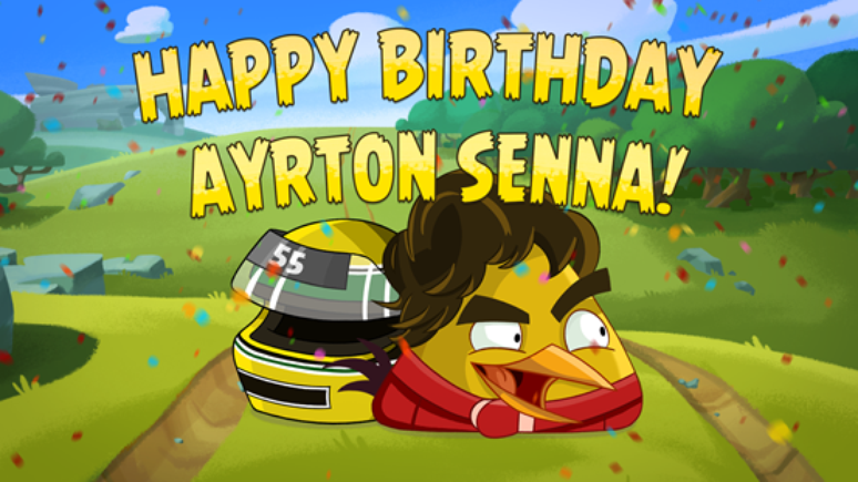 Ayrton Senna ganha homenagem do game Angry Birds