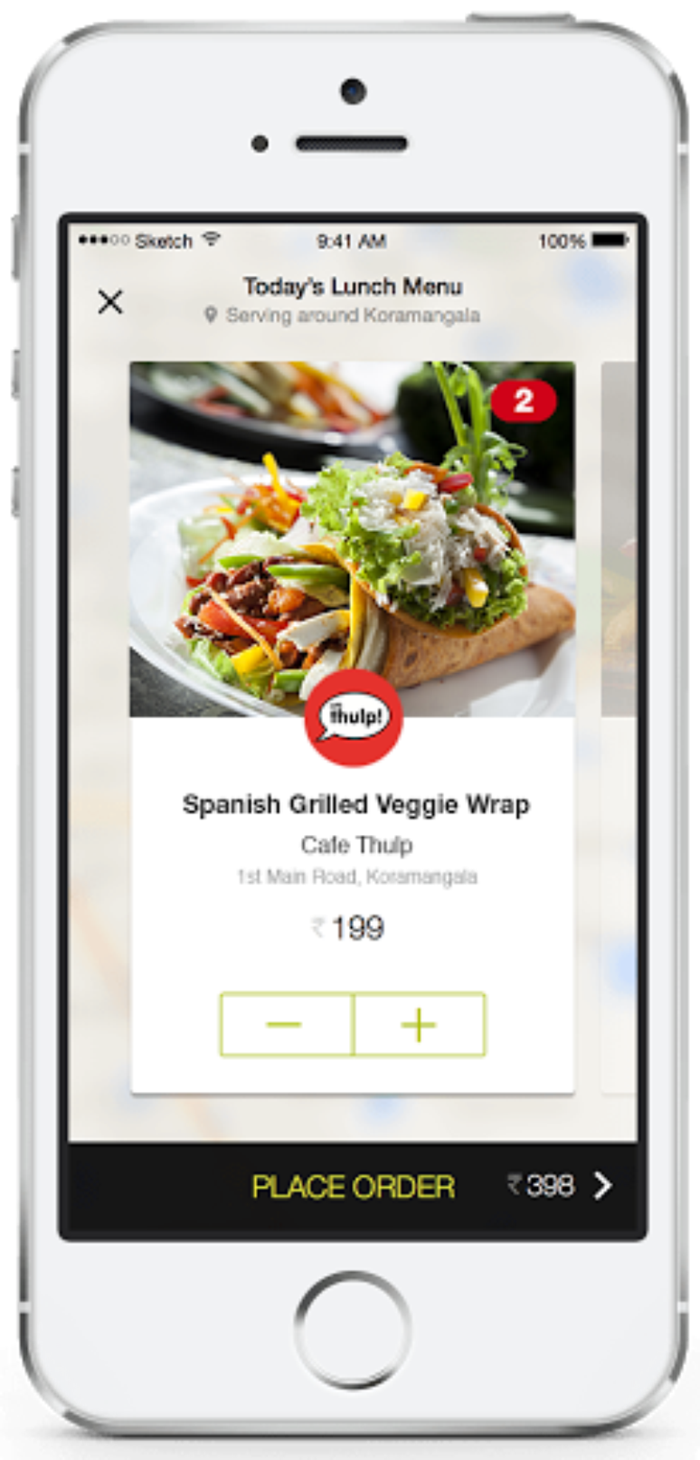 <p>No serviço, os usuários podem pedir pelo app comidas entre 12h e 23h que receberão o pedido em até 20 minutos</p>
