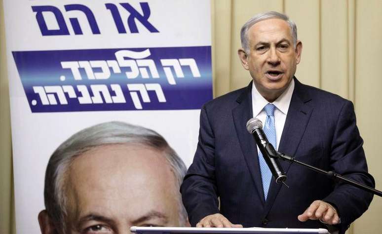 <p>Primeiro-ministro de Israel, Benjamin Netanyahu, pronuncia discurso em Jerusalém</p>