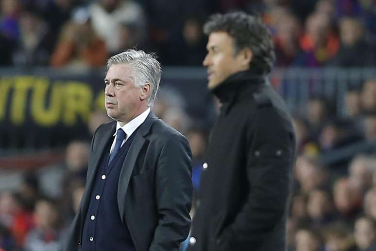 <p>Luis Enrique ganhou duelo contra Carlo Ancelotti e elogiou Su&aacute;rez</p>