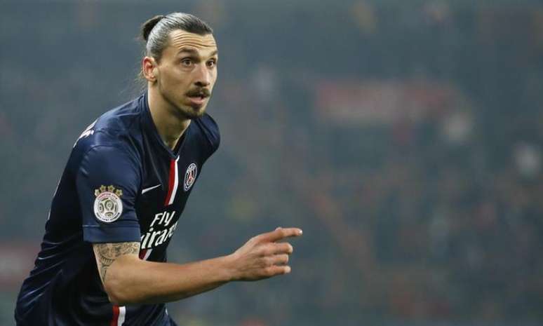 Ibrahimovic durante jogo do Paris St Germain contra o Lorient. 20/03/2015.