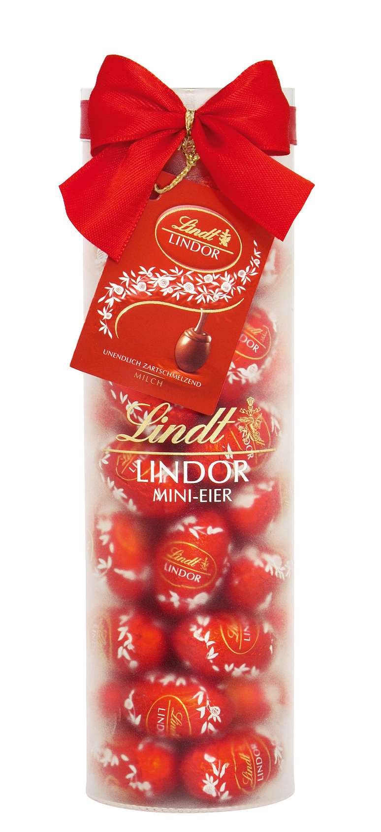 A novidade da Lindt é o Lindor Milk Tub, com vários ovinhos de chocolate para presentear. Cada embalagem tem 38 ovinhos de 4,6 g. Preço: R$ 74, 90