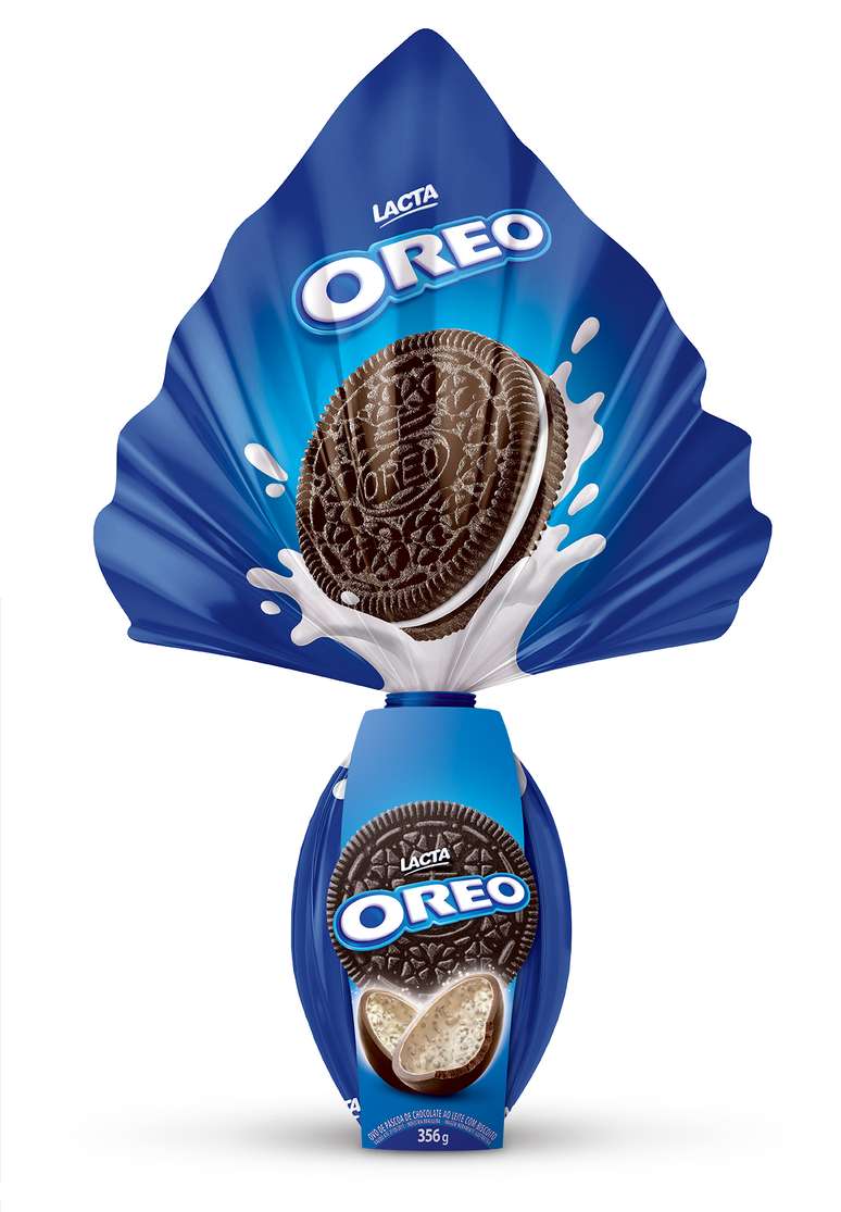 A bolacha Oreo, que completa 103 anos em 2015, ganha a versão ovo de Páscoa com 365 g de chocolate. Preço: sob consulta. Informações: www.lacta.com.br