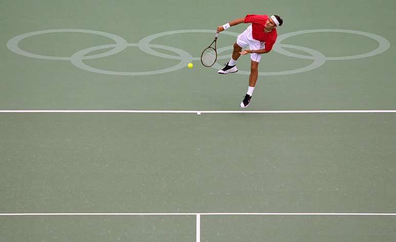 Federer foi longe em sua primeira Olimpíada