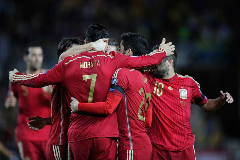 Morata marcou o único gol da Espanha na partida