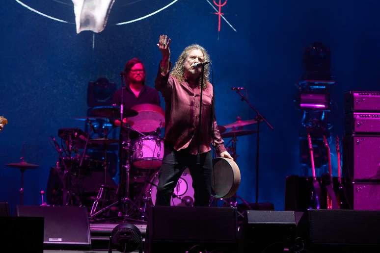 Robert Plant, eterno l&iacute;der do Led Zeppelin, se apresentou neste s&aacute;bado (28), no Lollapalooza, no Aut&oacute;dromo de Interlagos, em S&atilde;o Paulo