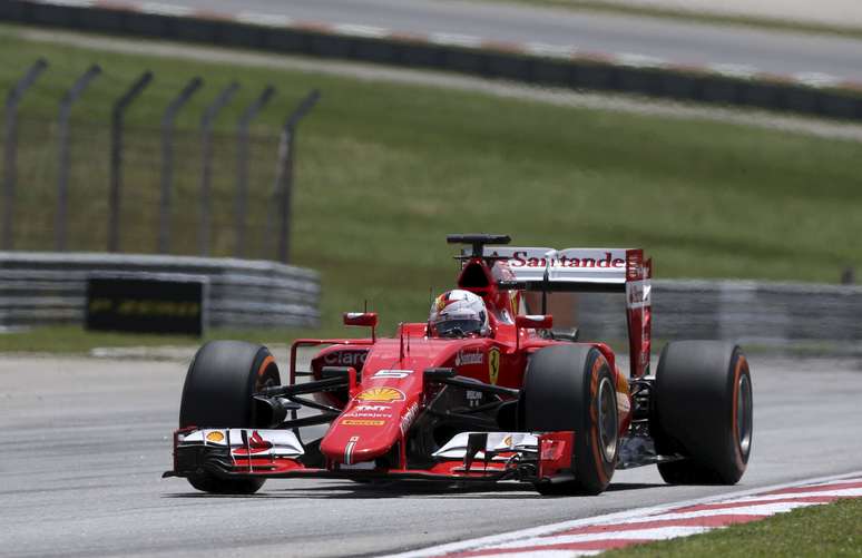 <p>Vettel teve &oacute;timo desempenho com a Ferrari e largar&aacute; em segundo</p>