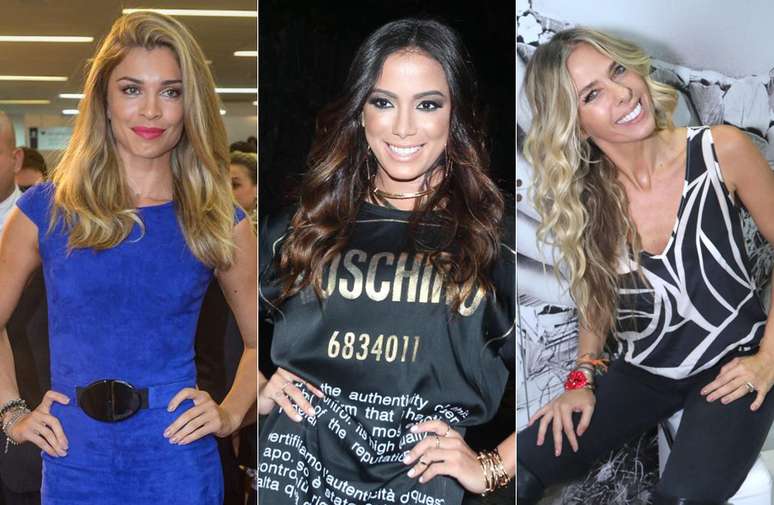 Nude para todos os gostos! Grazi Massafera preferiu uma varia&ccedil;&atilde;o mais para cinza, Anitta ficou no branco e Adriane Galisteu elegeu tom rosado