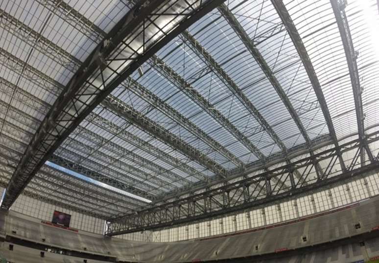 Atlético-PR recebeu oficialmente a obra terminada do teto retrátil da Arena da Baixada