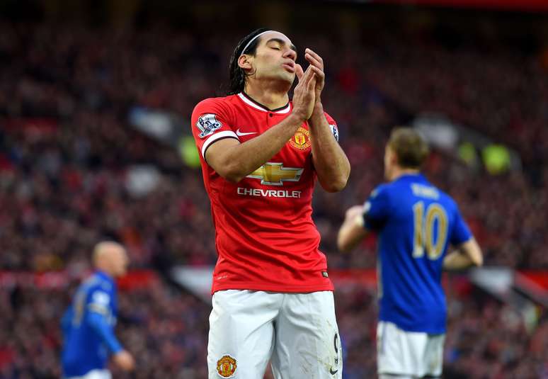 Falcao não foi bem com a camisa do Manchester United