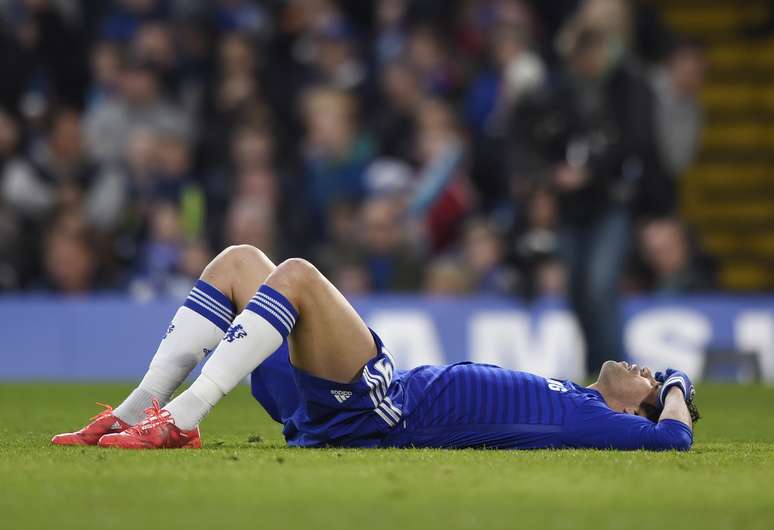 Diego Costa aguentou apenas dez minutos no Stamford Bridge
