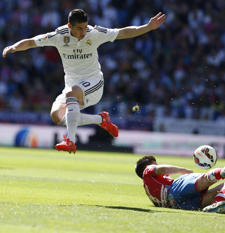 James Rodriguez voltou ao time do Real Madrid após período lesionado