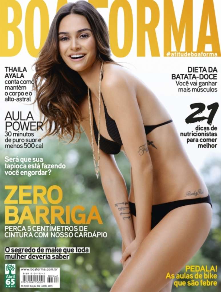 Thaila Ayala é capa da revista Boa Forma de abril