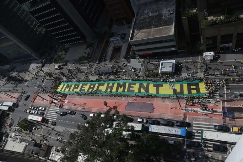 Protesto em abril pediu o impeachment da presidente Dilma Rousseff