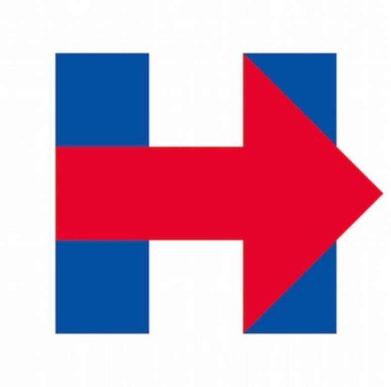 Logo da campanha de Hillary Clinton causou discussão entre os internautas