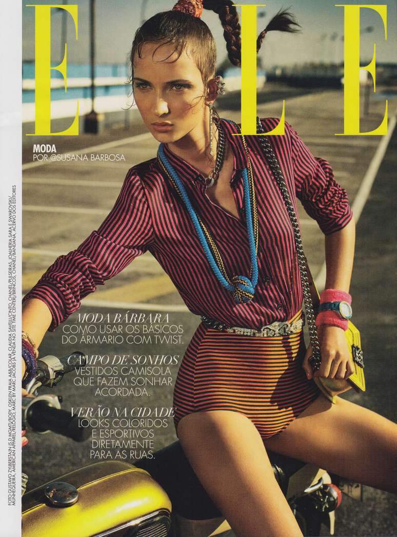 Modelo foi capa da Elle brasileira de janeiro deste ano
