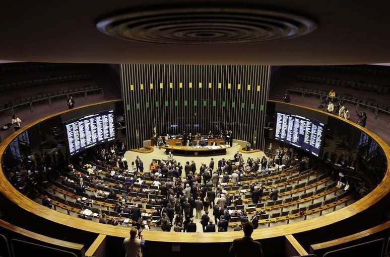 Vista geral do plenário da Câmara dos Deputados, em Brasília