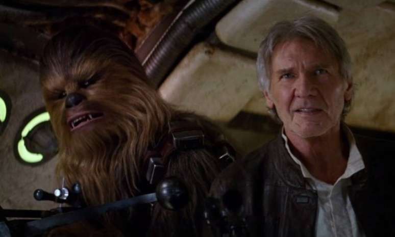 Han Solo é interpretado por Harrison Ford