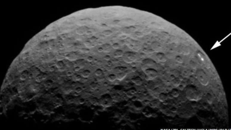 Nova sequência de imagens mostrou pontos de luz na superfície de Ceres