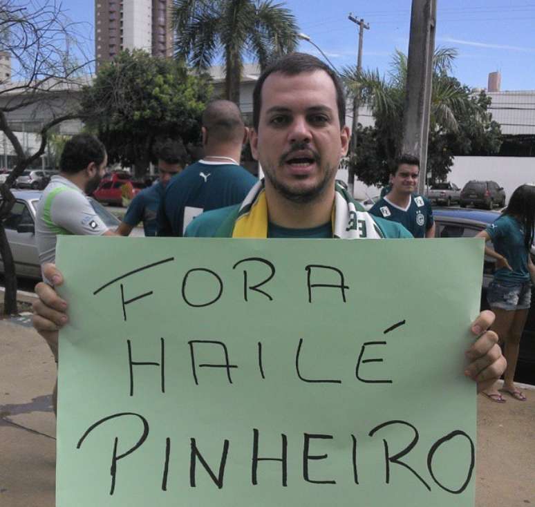 Torcida esmeraldina disparou contra Hailé Pinheiro