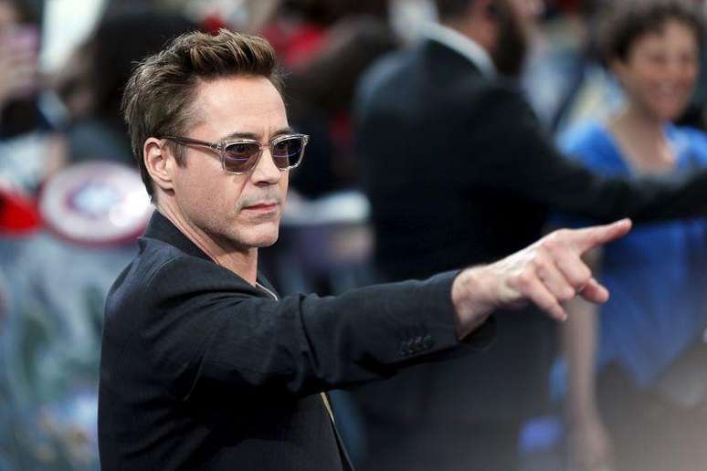 <p>Robert Downey Jr. em lançamento europeu de Vingadores, em Londres</p>