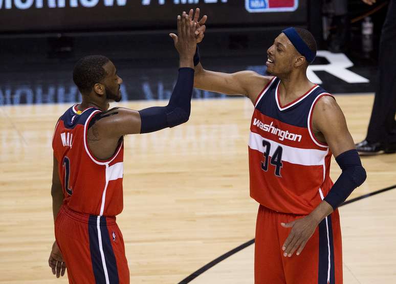 John Wall e Paul Pierce: destaques dos jogos 2 e 1, respectivamente, da série