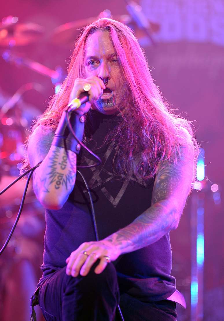 Dez Fafara, vocalista do Coal Chamber, em foto de 2011