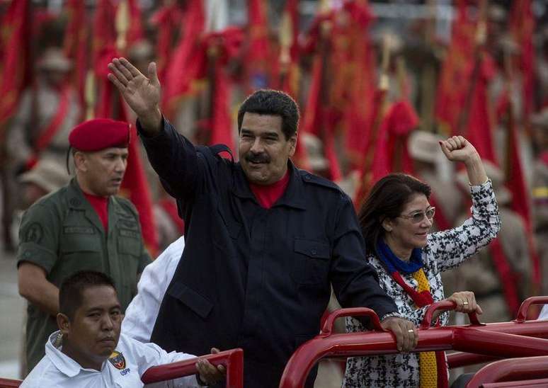 Presidente da Venezuela Nicolás Maduro durante evento em Caracas. 13/04/2015.