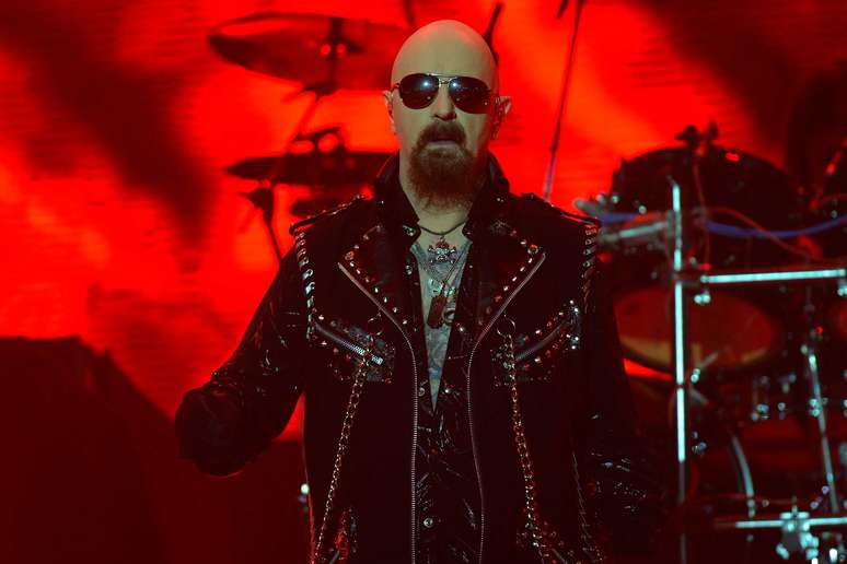 O Judas Priest, liderado por Rob Halford, se apresentou na Arena Anhembi, em São Paulo, na noite deste sábado (25).