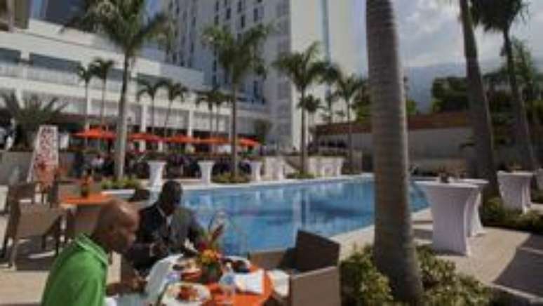 Hotel Marriot, em Porto Príncipe (foto: AP)