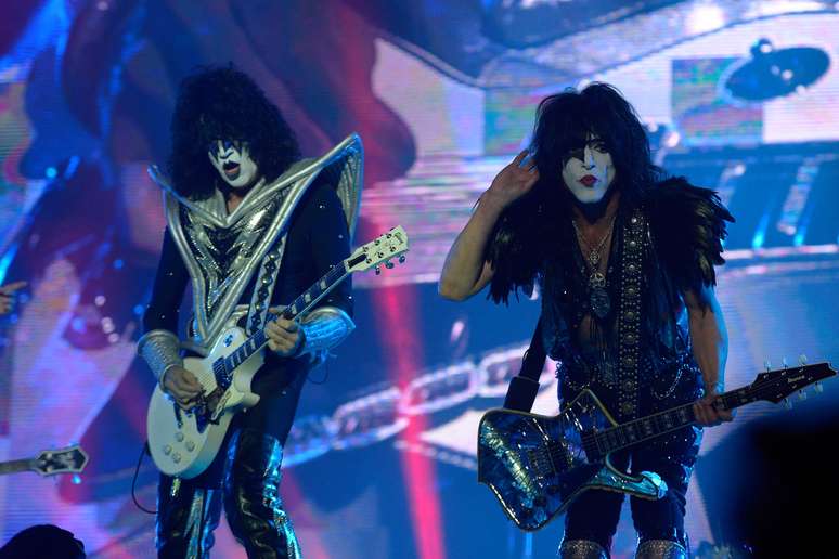 Os mascarados da banda Kiss se apresentaram neste domingo na Arena Anhembi, em São Paulo, no encerramento da edição 2015 do Monsters of Rock