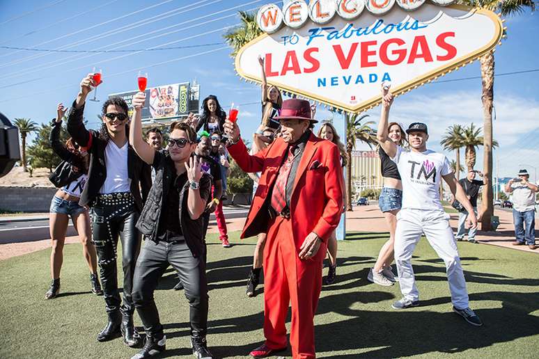 Thiago Matheus gravou clipe com pai de Michael Jackson em Las Vegas 