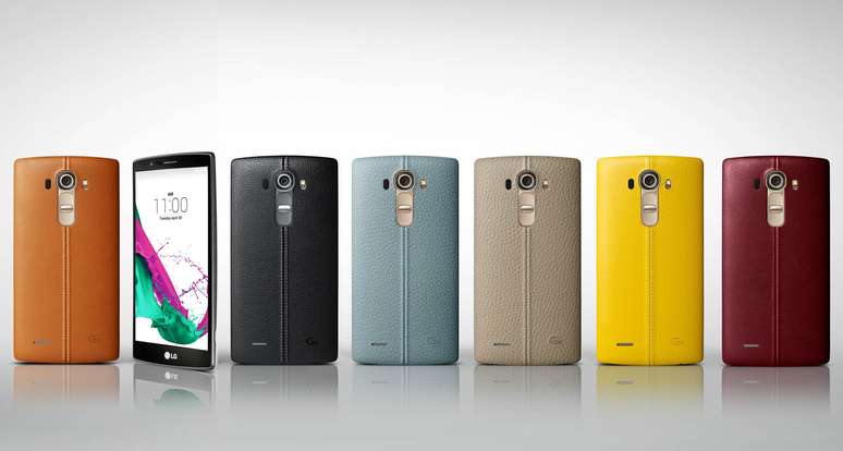 LG G4 no modelo com couro legítimo