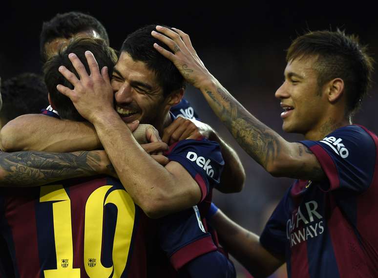 Messi, Suárez e Neymar fizeram os três primeiros gols da partida, mas não pararam por aí