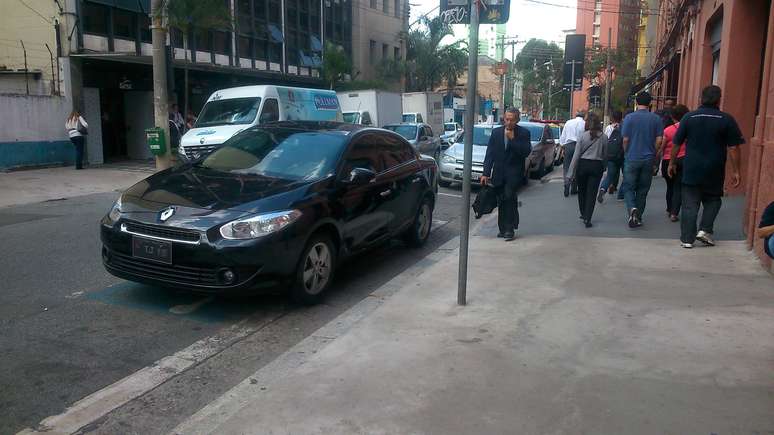 Leitor do Terra flagrou a infração no centro de São Paulo