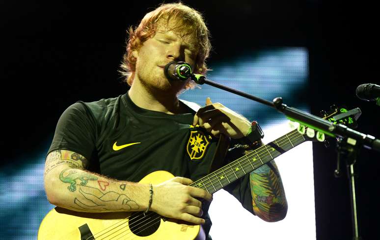 O cantor britânico Ed Sheeran se apresentou pela primeira vez no Brasil na terça-feira (28), no Espaço das Américas, em São Paulo