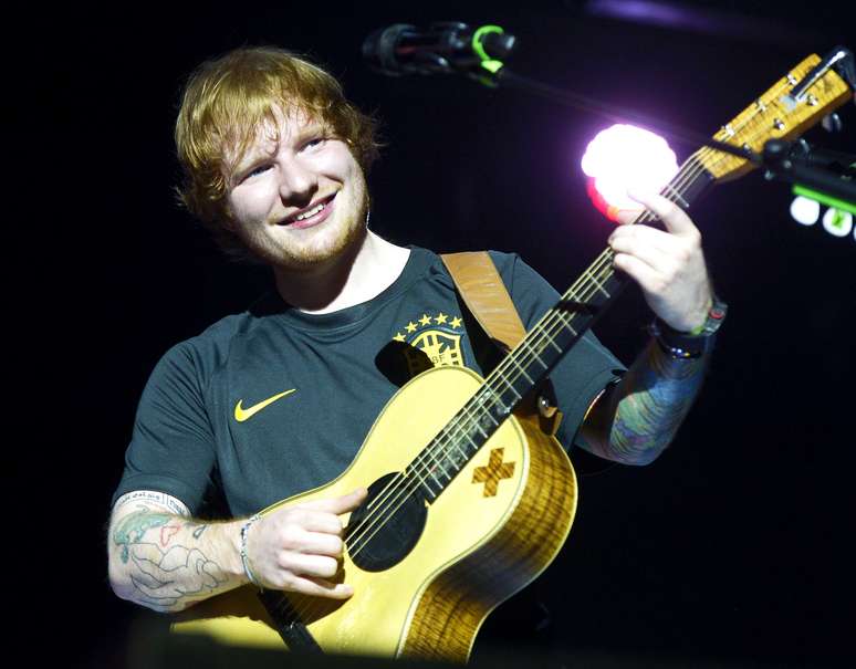 O cantor britânico Ed Sheeran se apresentou pela primeira vez no Brasil na terça-feira (28), no Espaço das Américas, em São Paulo